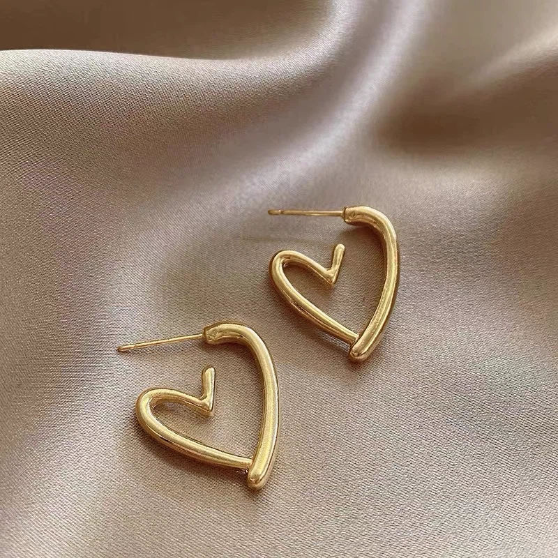 Gold Heart Hoop Earrings - photo 2