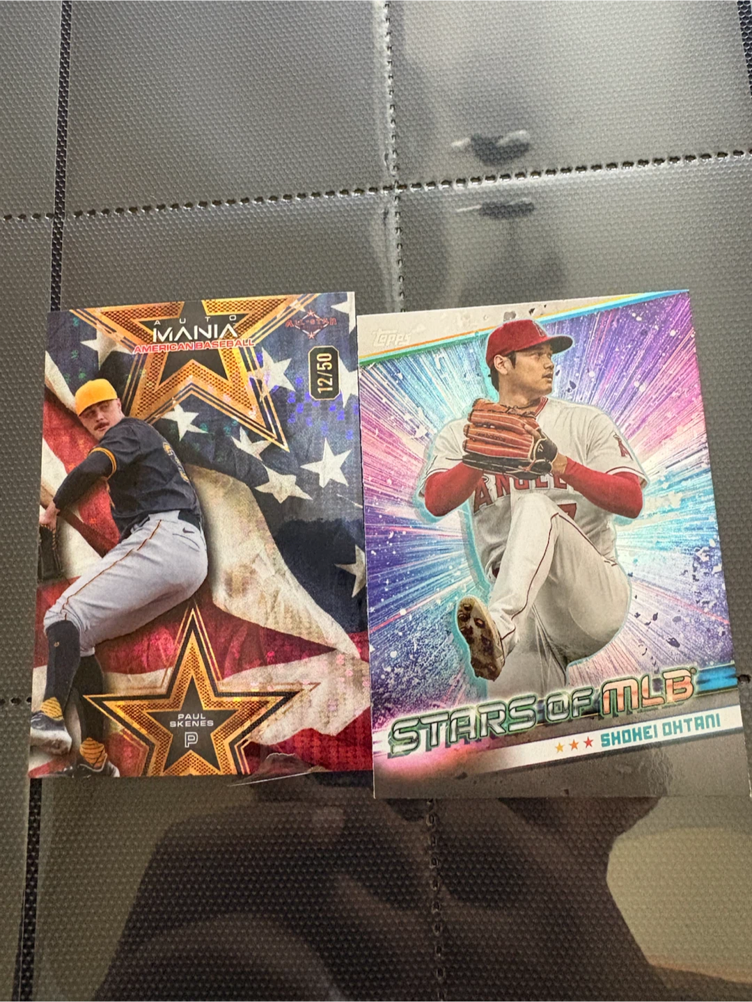 Shohei Ohtani Stars of MLB & Paul Skenes Mania Card 12/50