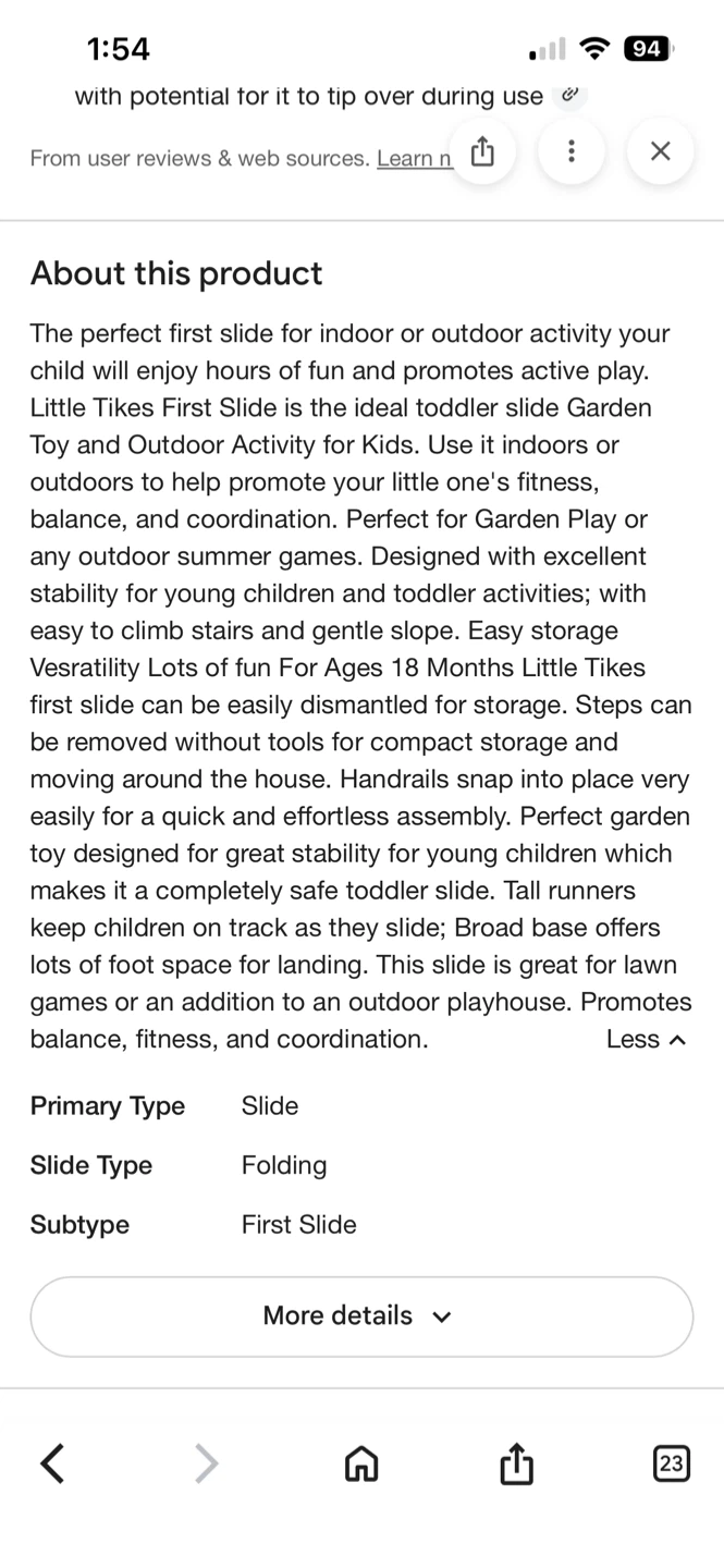 LITTLE TIKES TODDLER SLIDE (SEE LISTING) - photo 4
