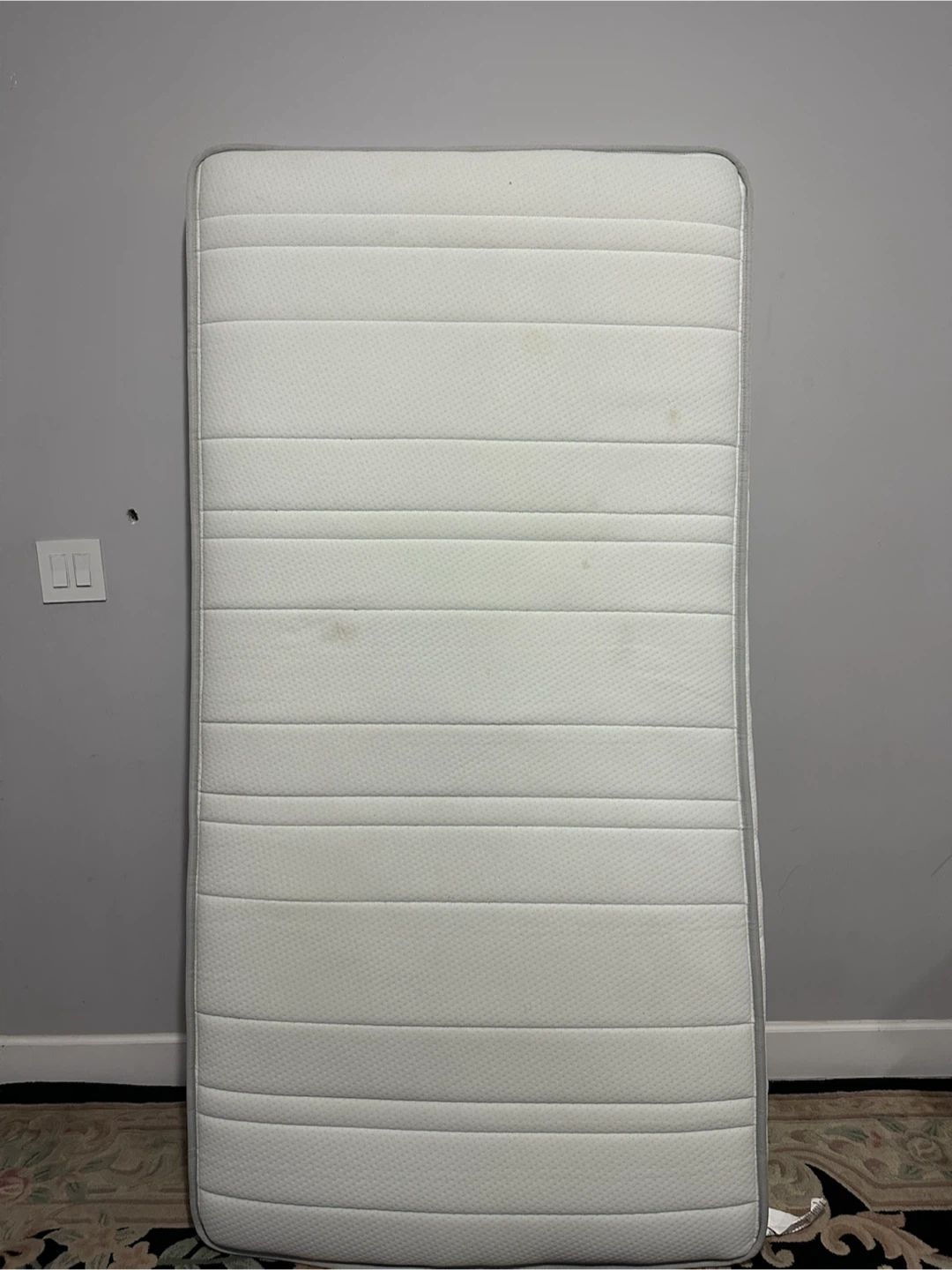 Black Metal Bed Frame with Mattress - photo 3