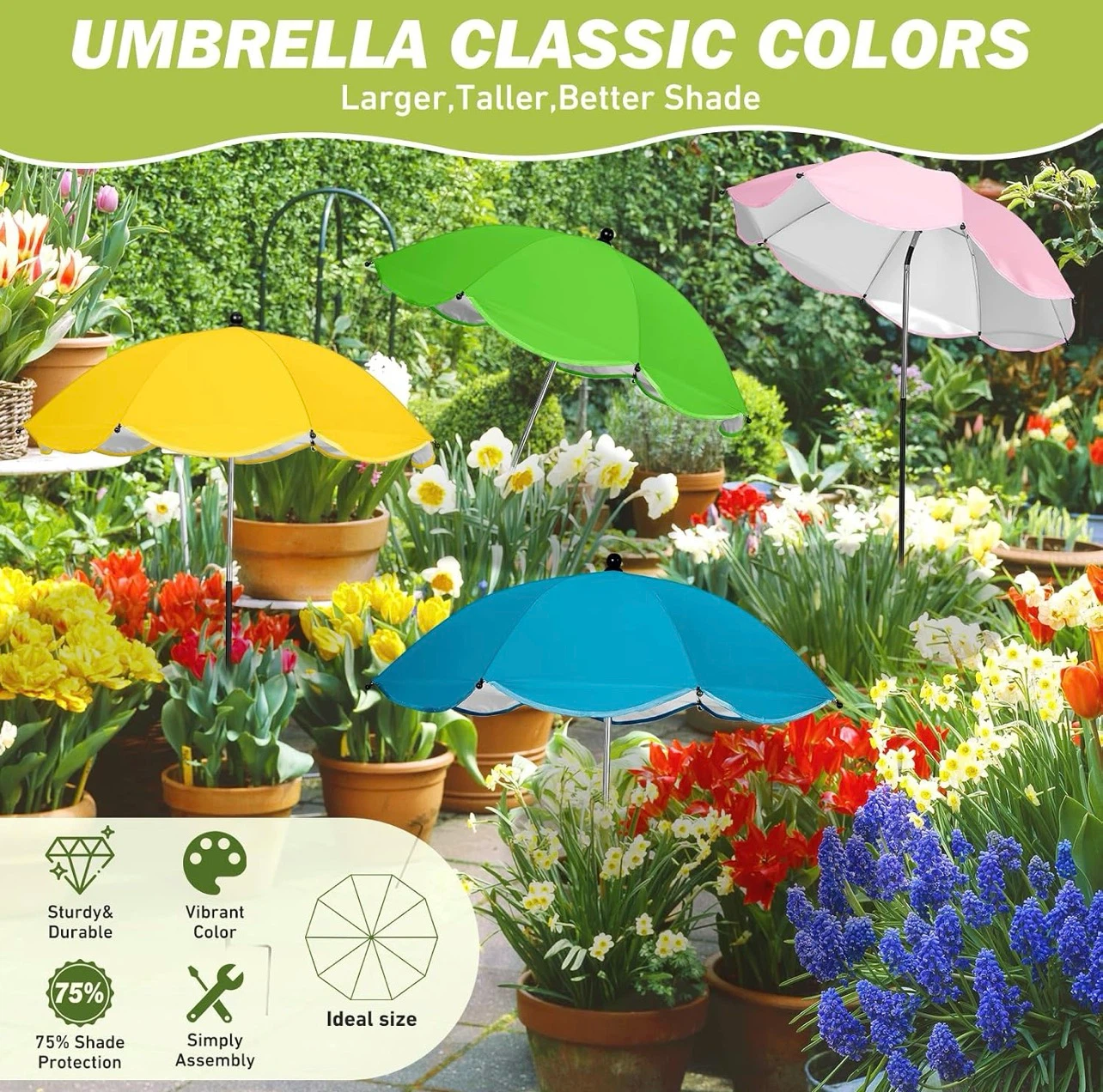 Plant Umbrella -  4 Pack Plant Umbrellas - photo 4