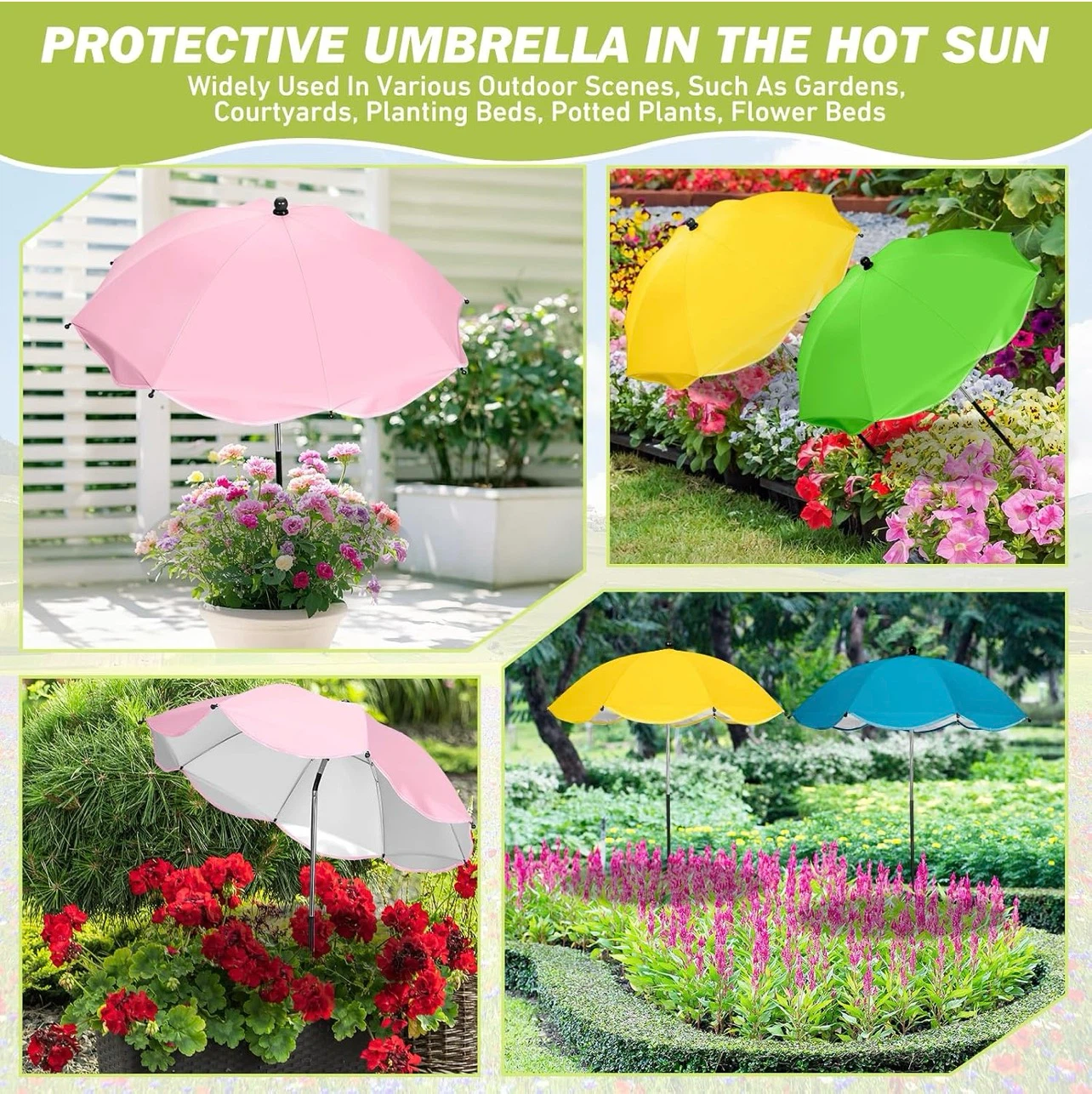 Plant Umbrella -  4 Pack Plant Umbrellas - photo 5
