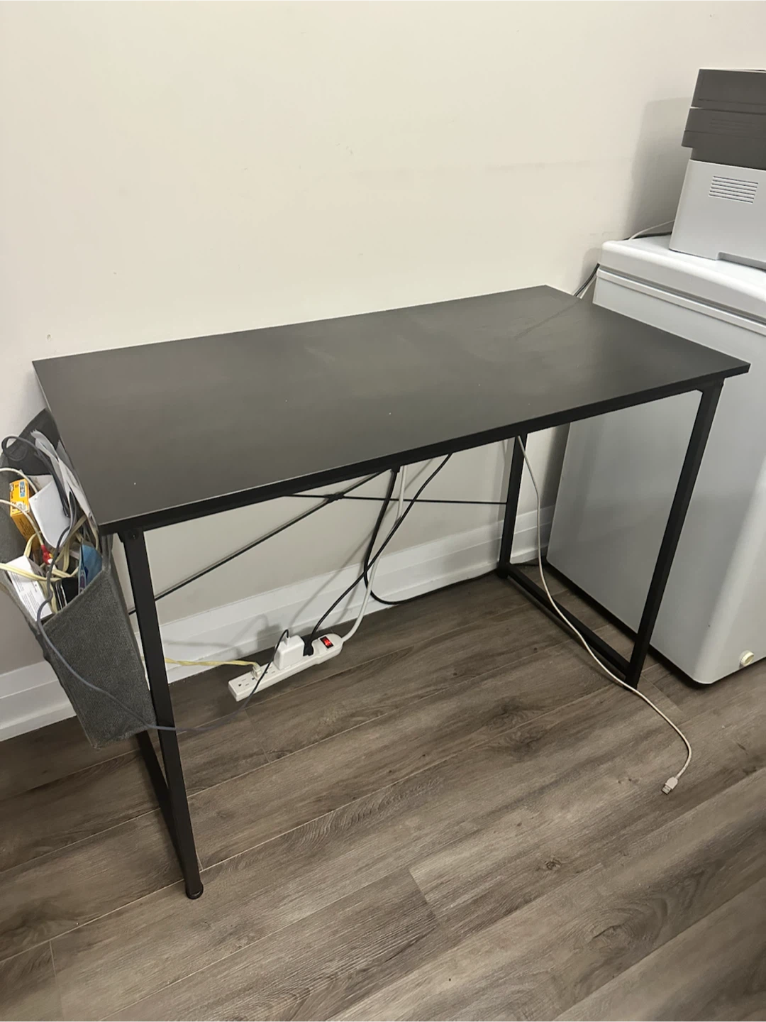 Black Writing Desk with Storage Pouch - photo 3