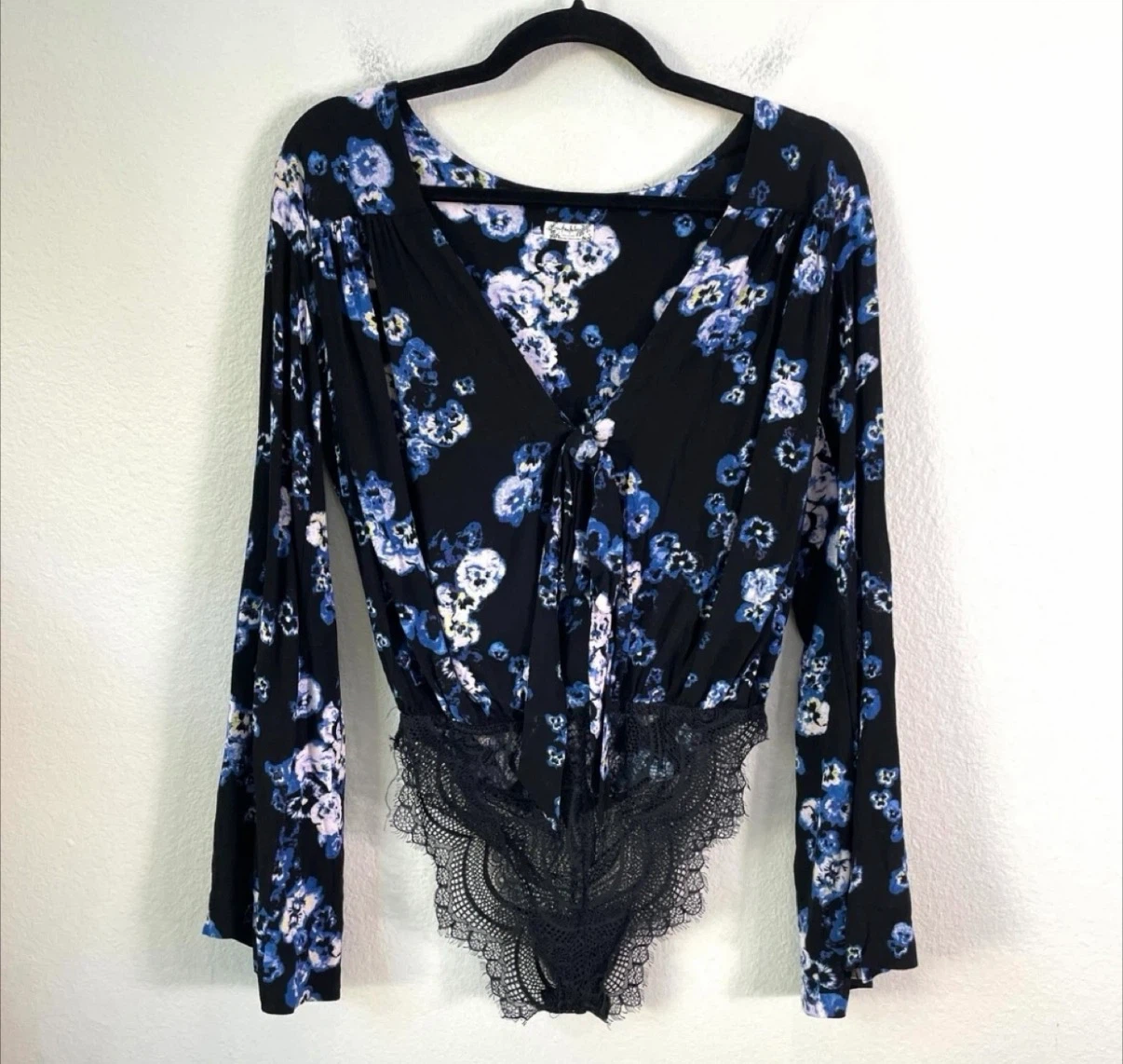 New Free People ‘Forties Feels’ Floral Bodysuit