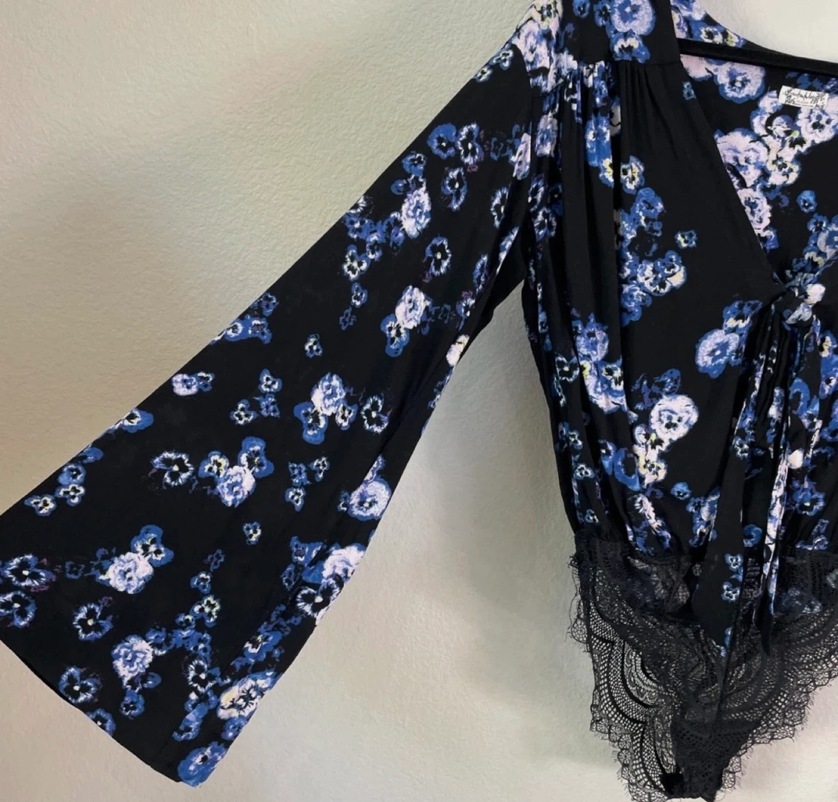 New Free People ‘Forties Feels’ Floral Bodysuit - photo 3