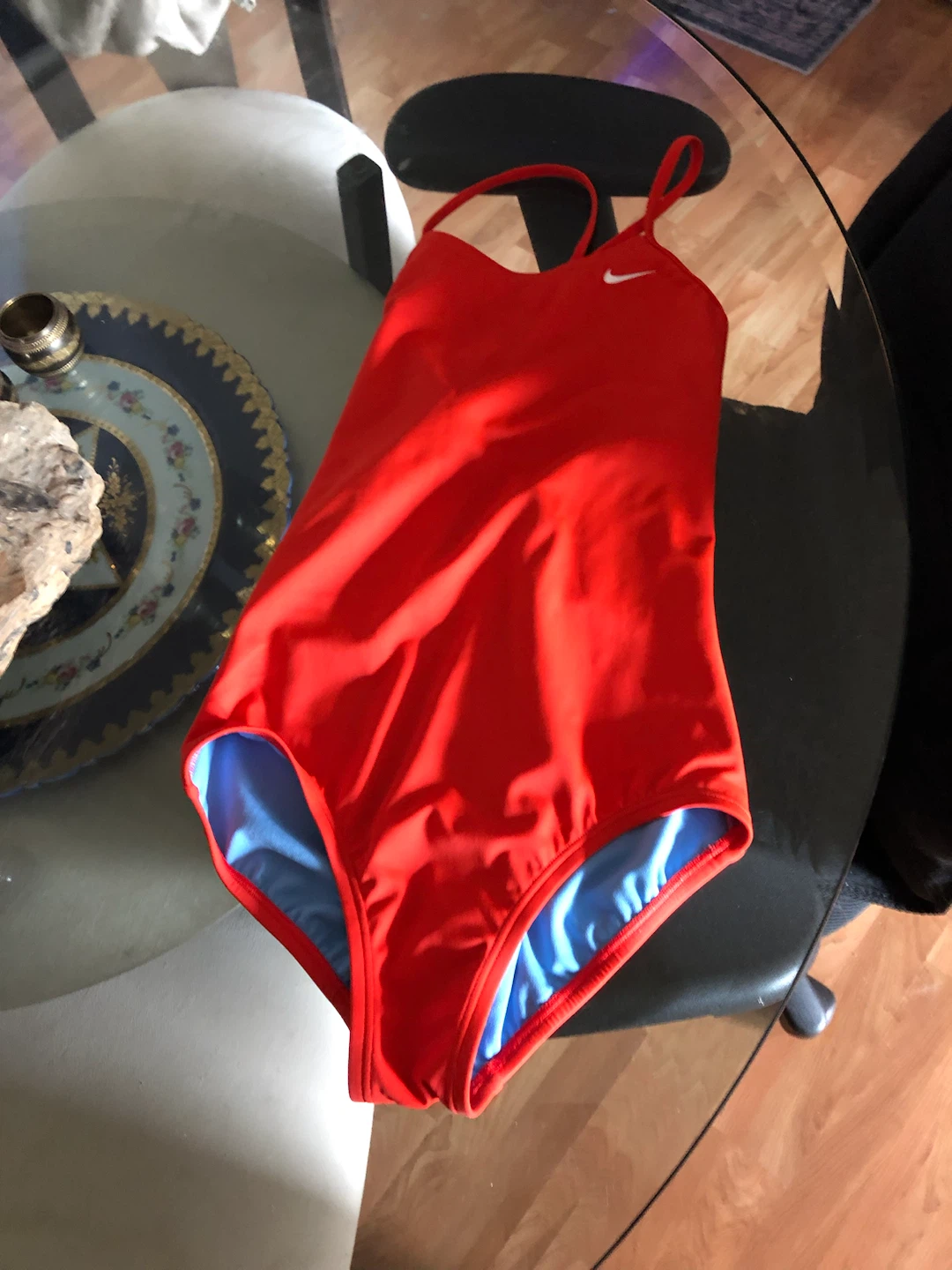 Nike Orange One-Piece Swimsuit