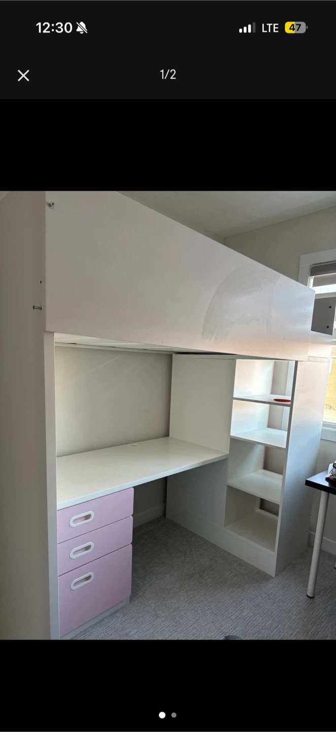 Desk/Bunk Bed