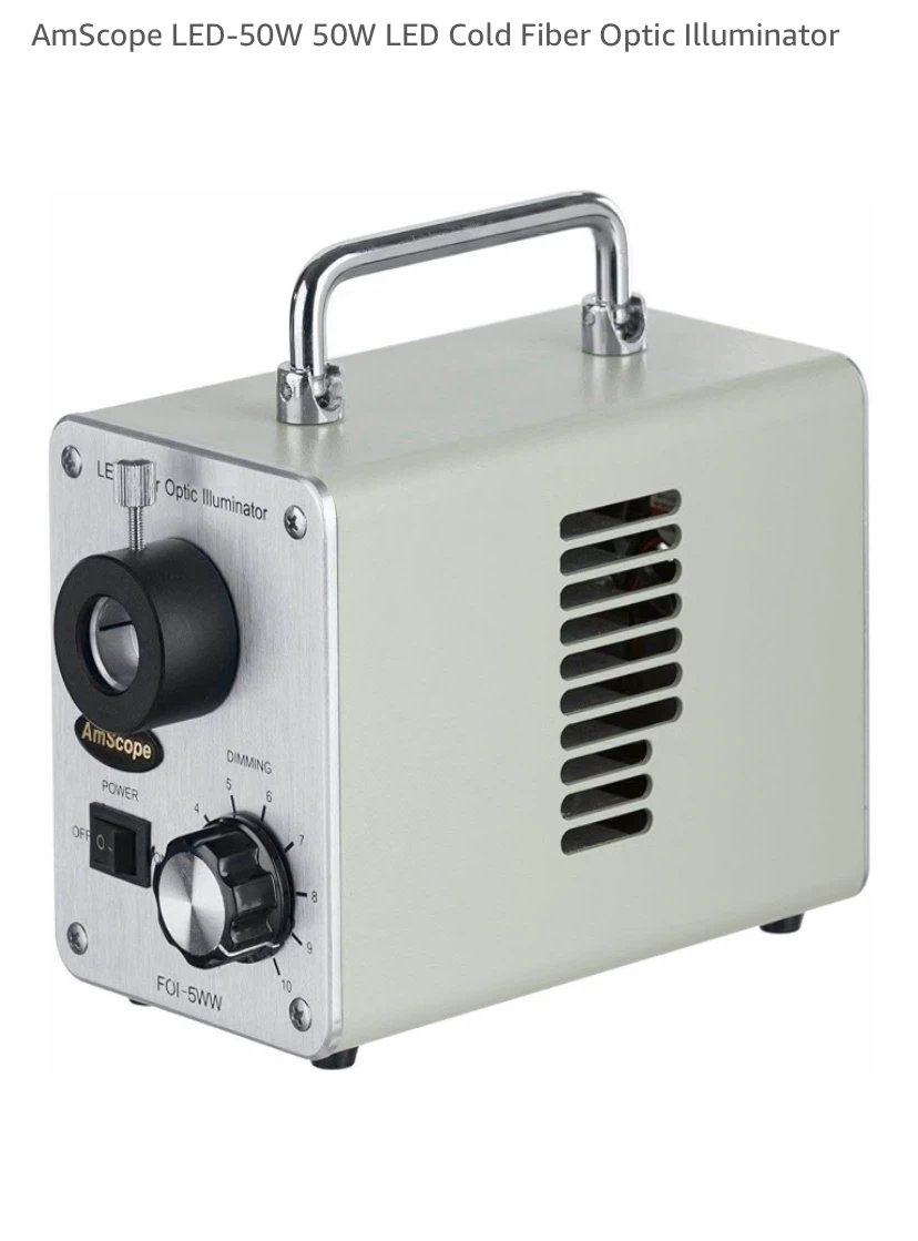 AmScope LED-50W Cold Fiber Optic Illuminator - photo 2