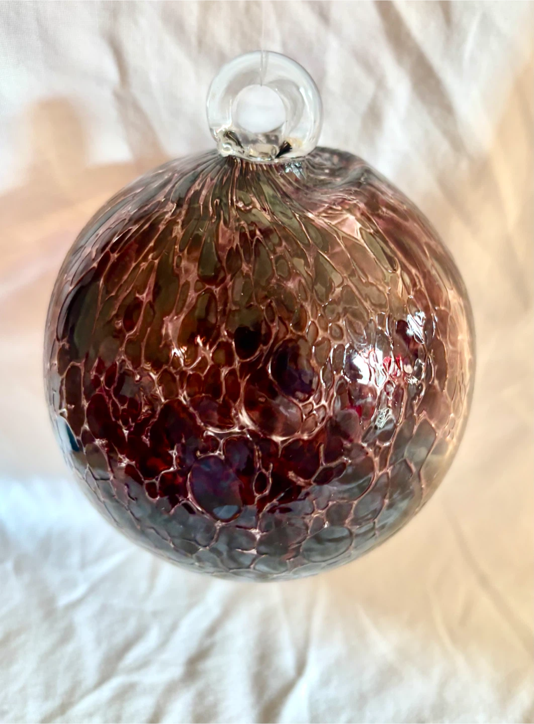 Blown glass friendship ball, witch ball. - photo 2