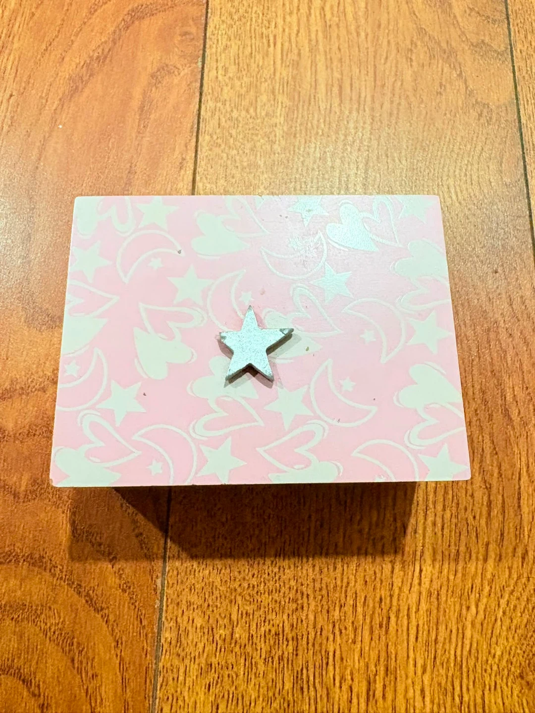 Pink Jewellery Box with Mirror and Star Detail - photo 2