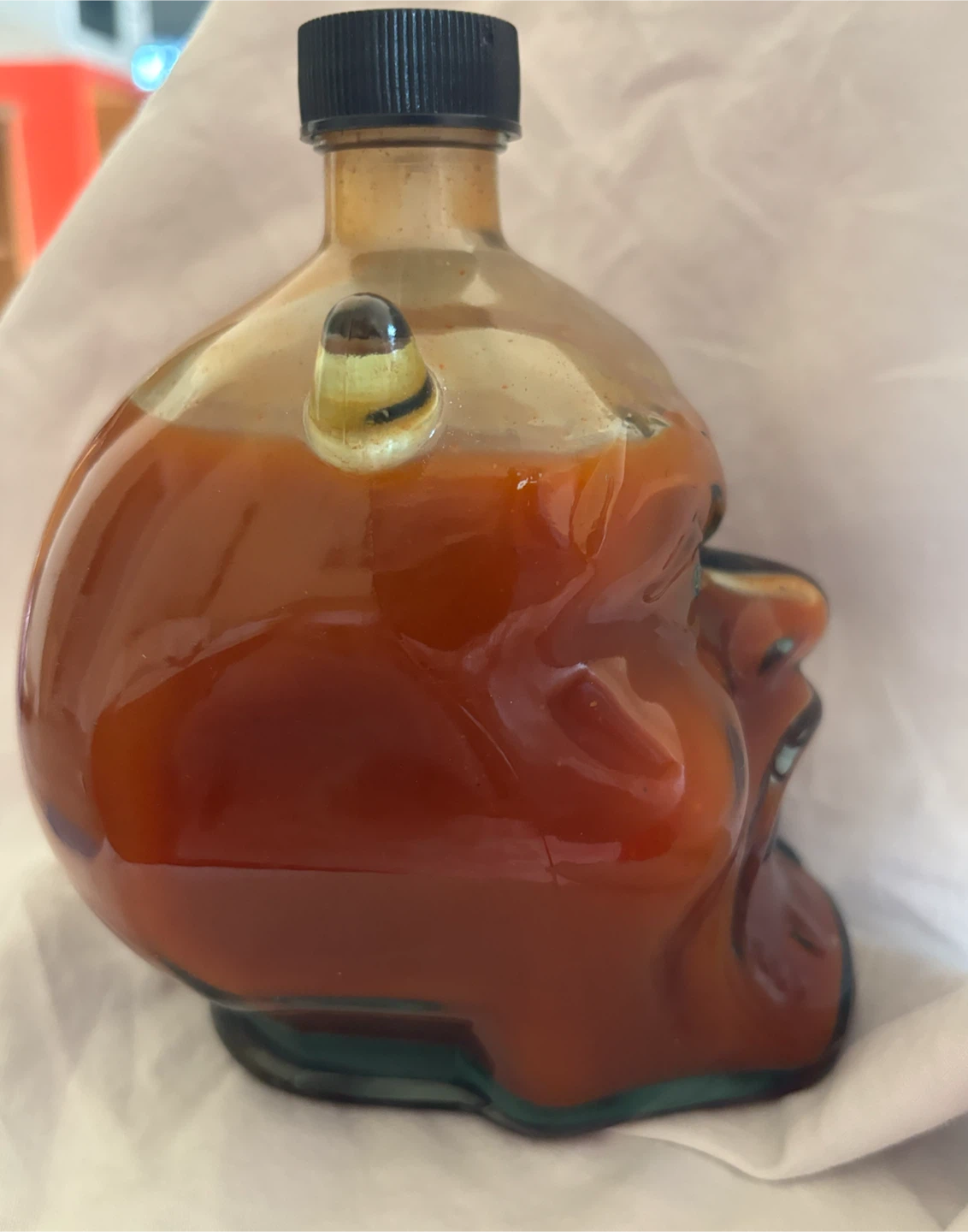 Devil Head Hot Sauce Bottle - photo 2