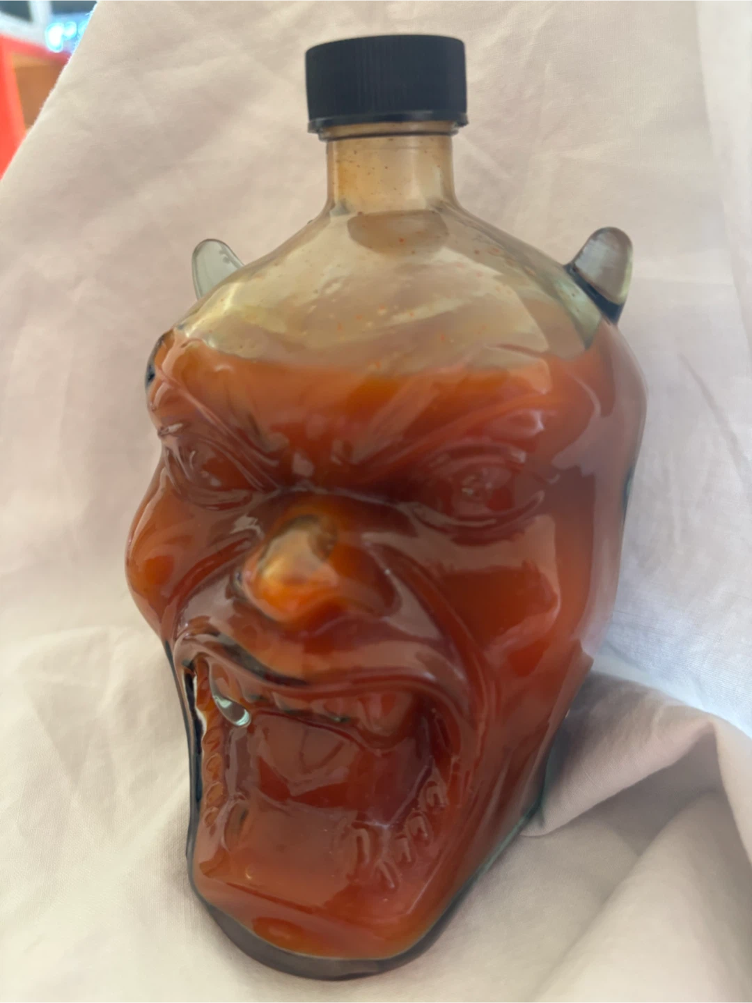 Devil Head Hot Sauce Bottle - photo 3