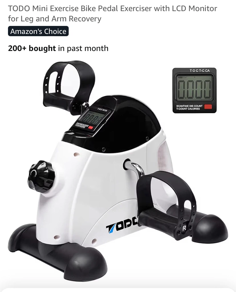 TODO Mini Exercise Bike Pedal Exerciser