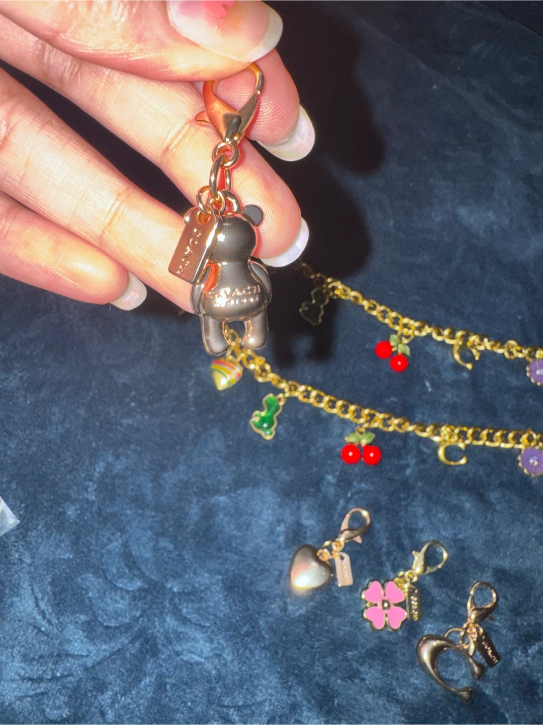 Coach Bag Charms - Bear, Heart, Flower, Cherries - photo 4