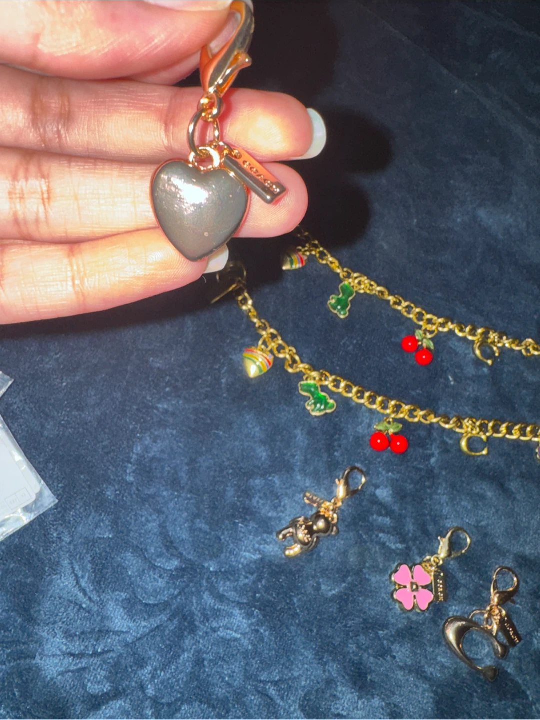 Coach Bag Charms - Bear, Heart, Flower, Cherries - photo 5
