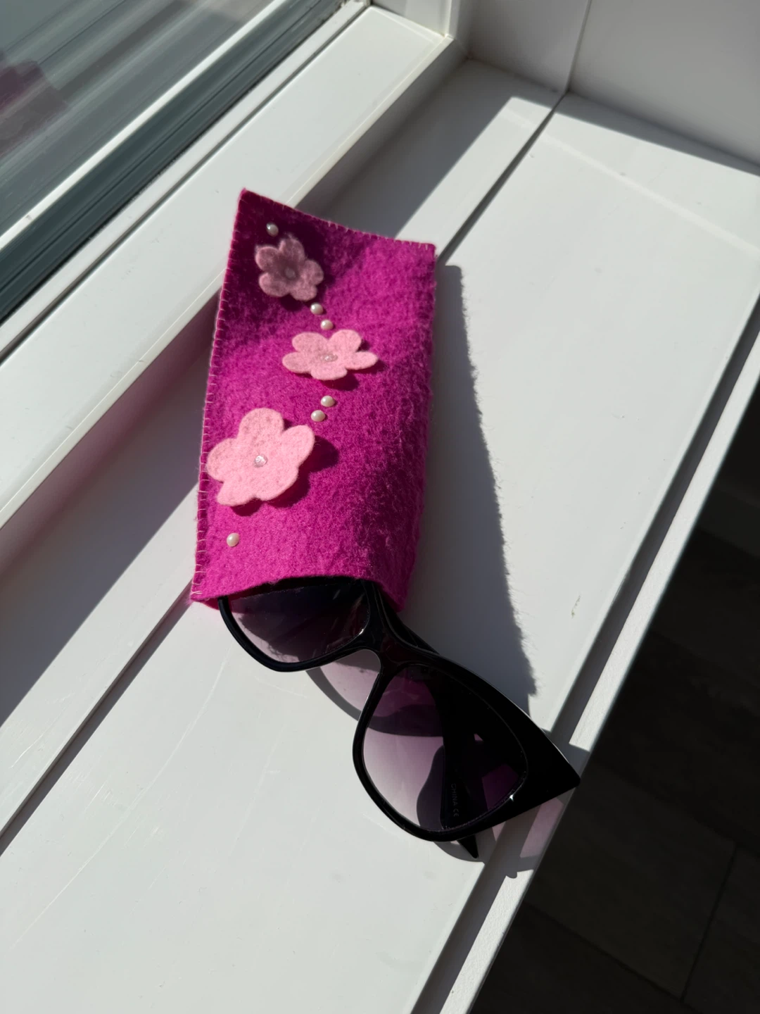 Pink glasses Case