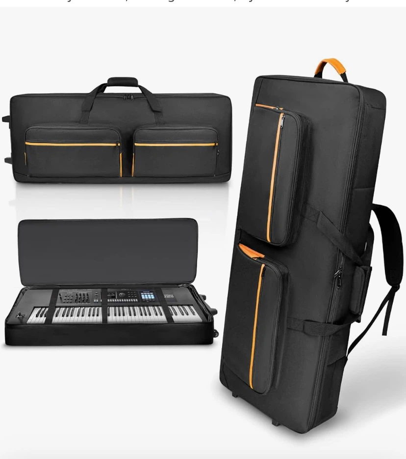 Keyboard Gig Bag with Wheels