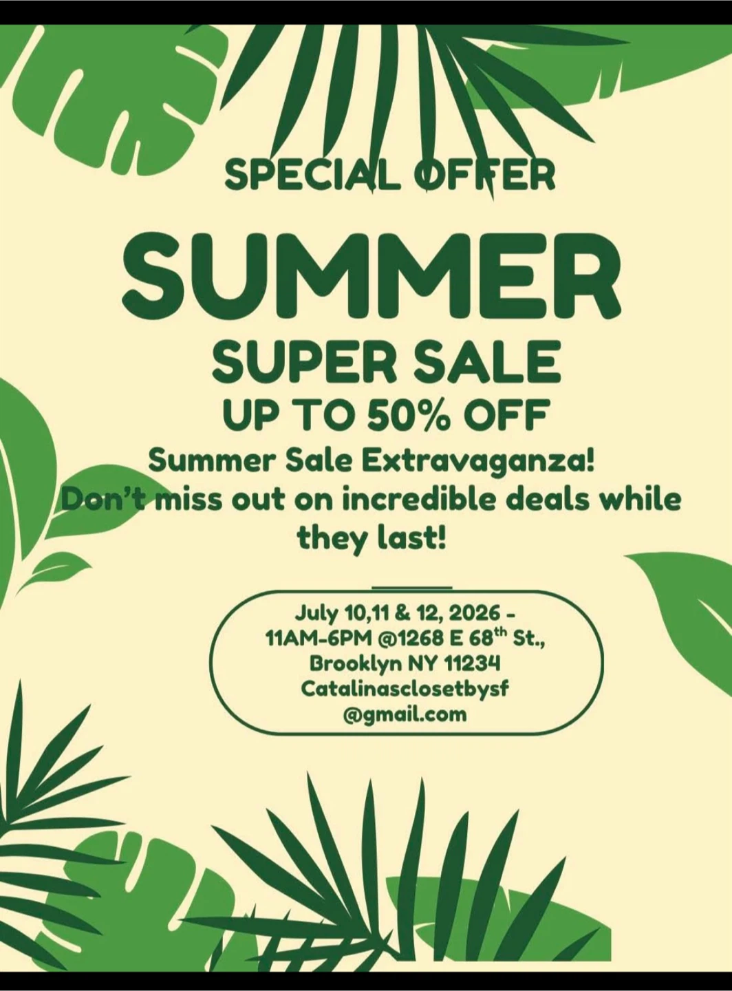 Summer Super Sale - Up to 50% Off