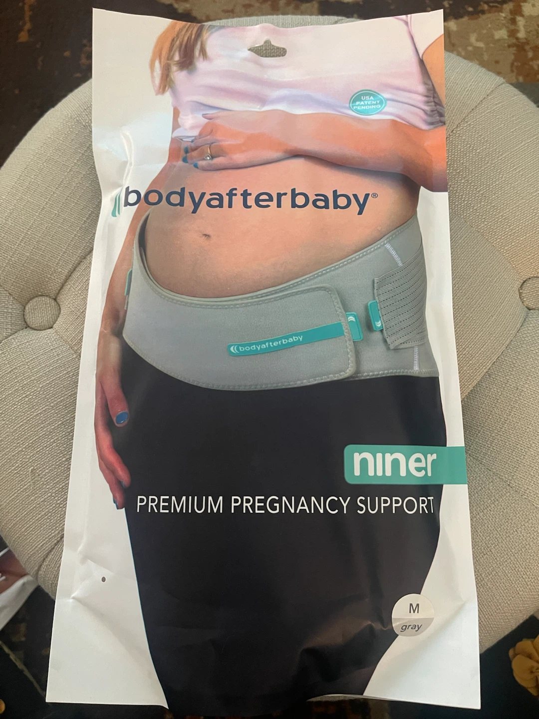 Niner Premium Pregnancy Support Belt - Size M Gray