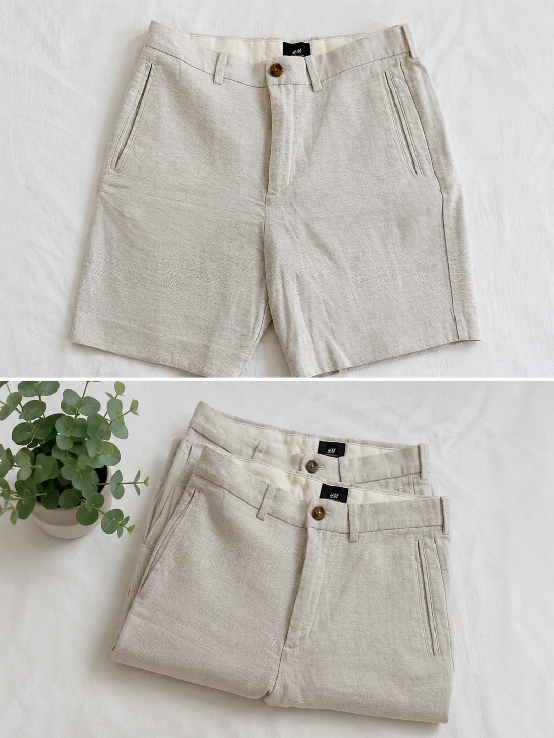 Linen Blend Shorts