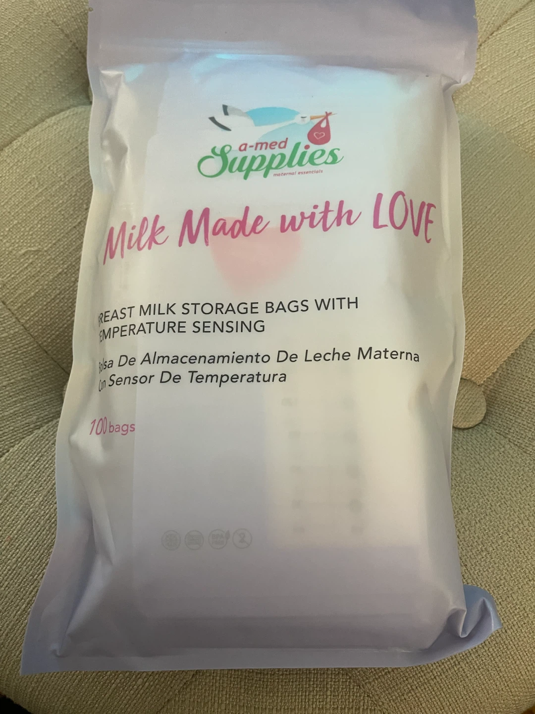 A-Med Supplies Breast Milk Storage Bags (100 Count)