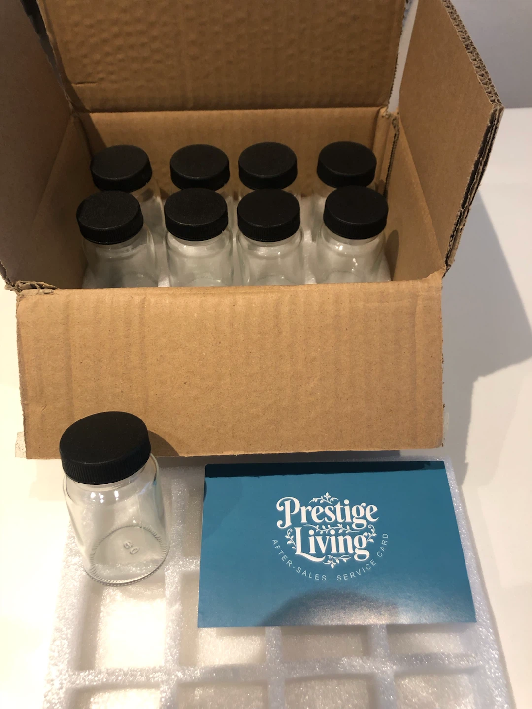 Glass “Shot” Bottles Set (2oz)