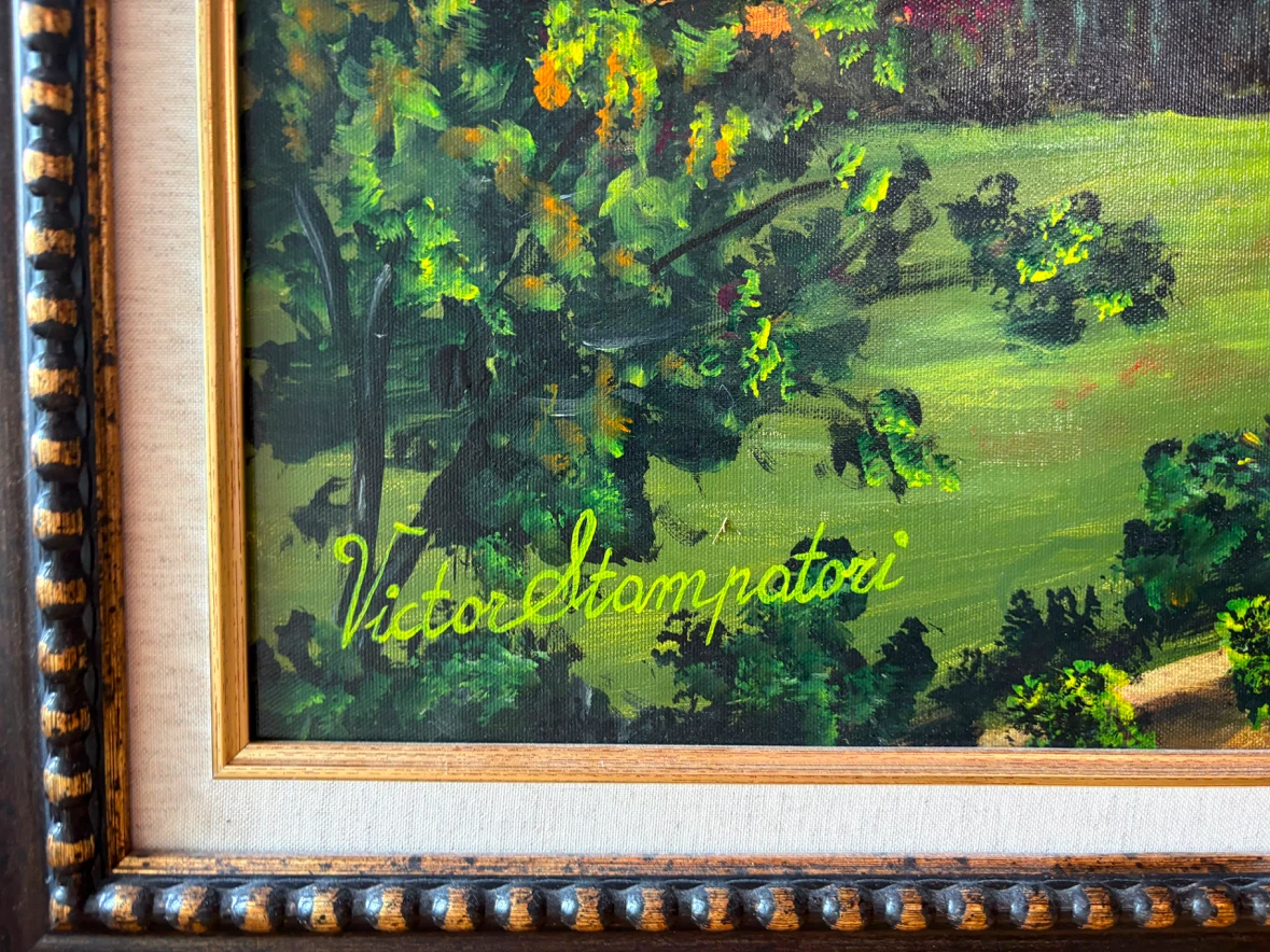 Original Large Framed Acrylic Painting - photo 2
