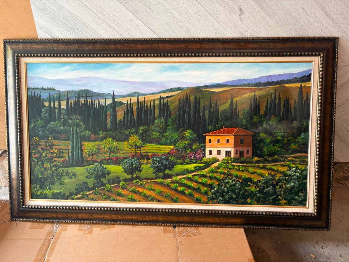 Original Large Framed Acrylic Painting - photo 4