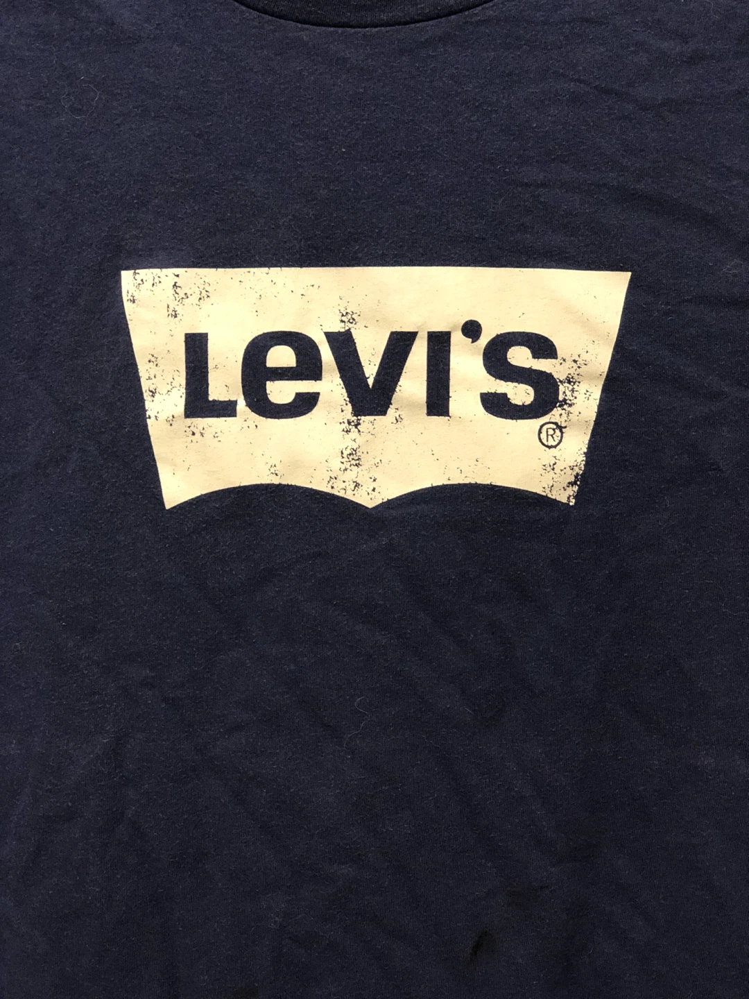 Preowned Levi’s T-Shirt Men Medium Blue Navy Cotton Casual Style - photo 2