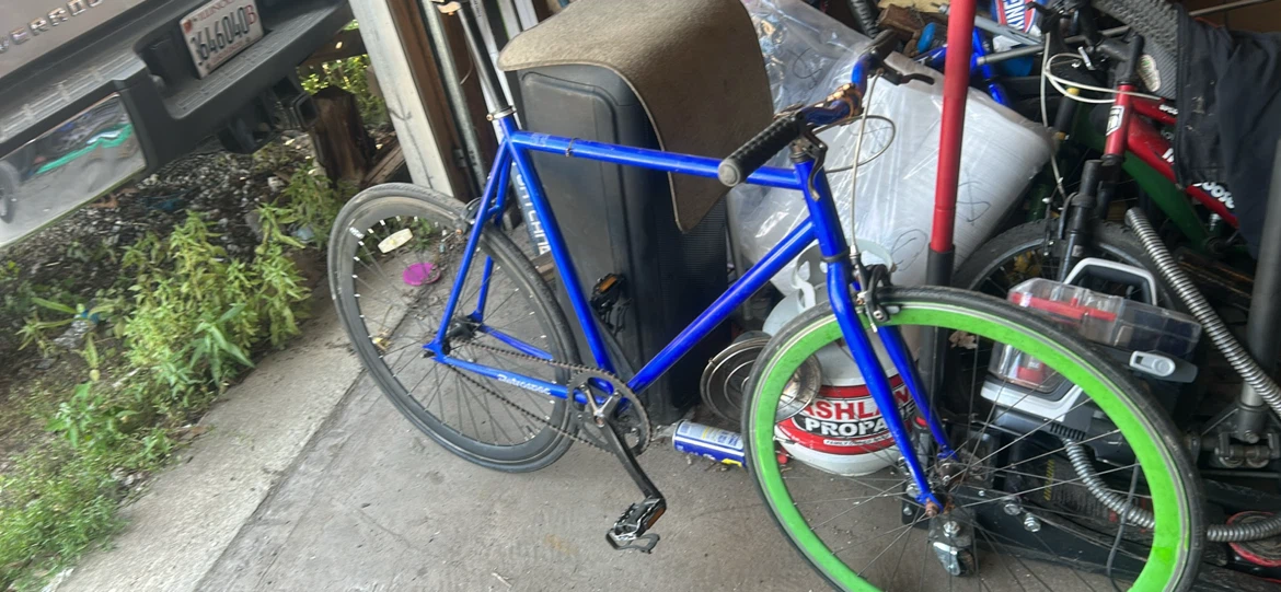 Blue Retrospec Fixed Gear Bike