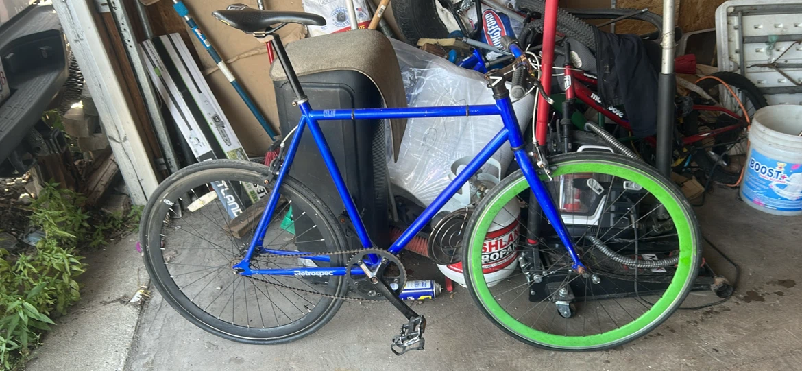 Blue Retrospec Fixed Gear Bike - photo 3