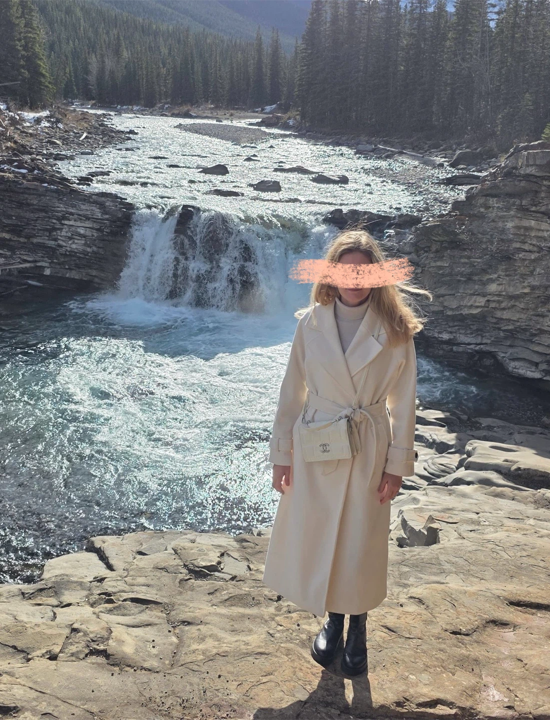White Belted Trench Coat