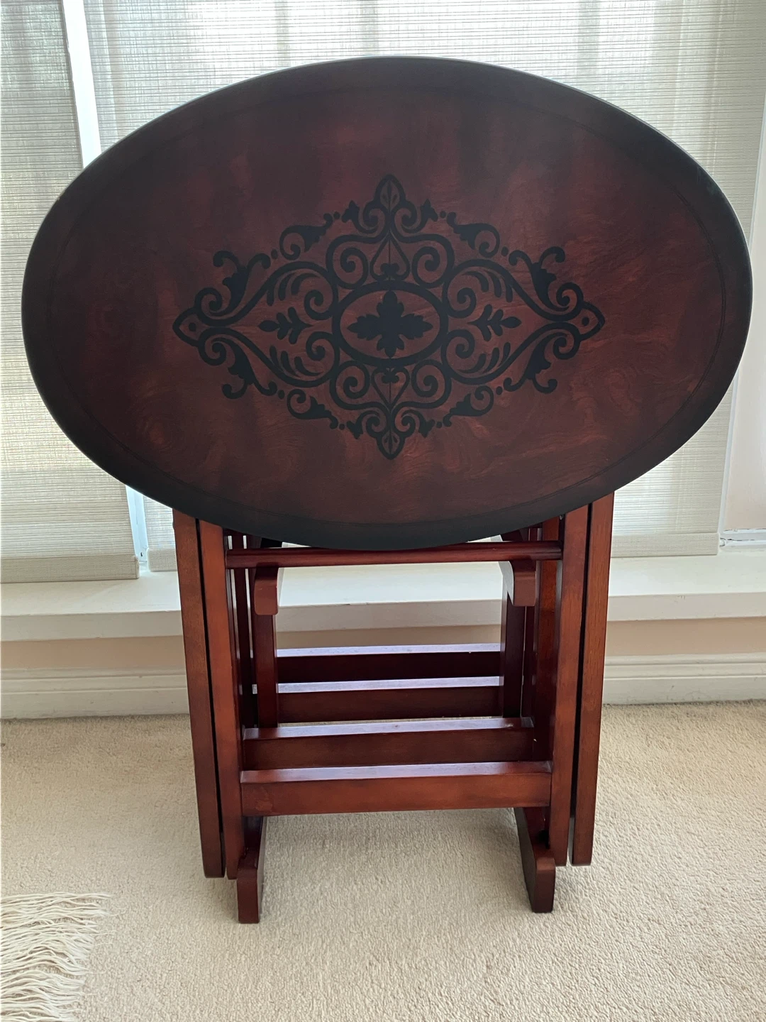 Bombay Folding Tray Table Set