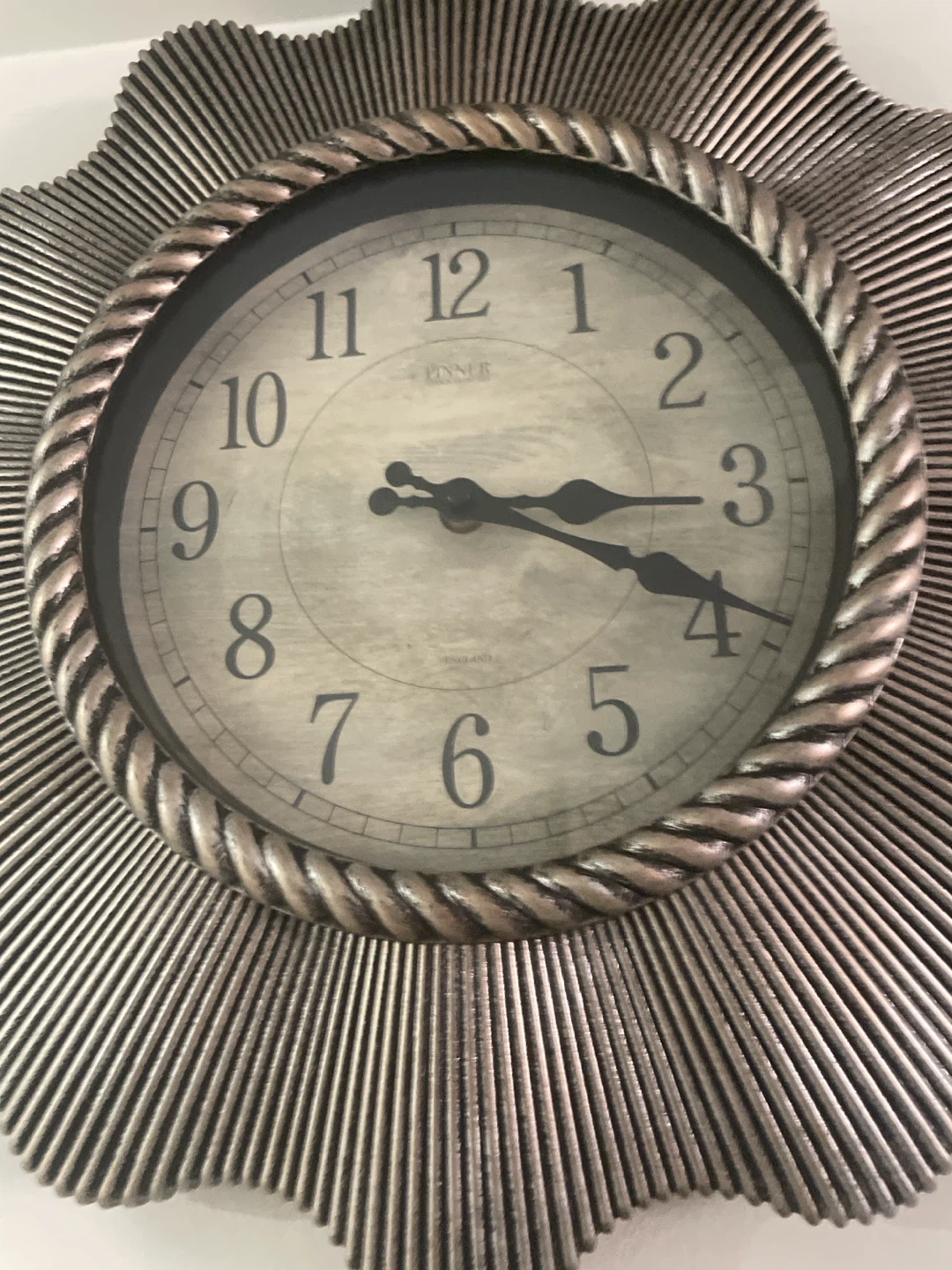 Sunburst Wall Clock - Decorative Accent