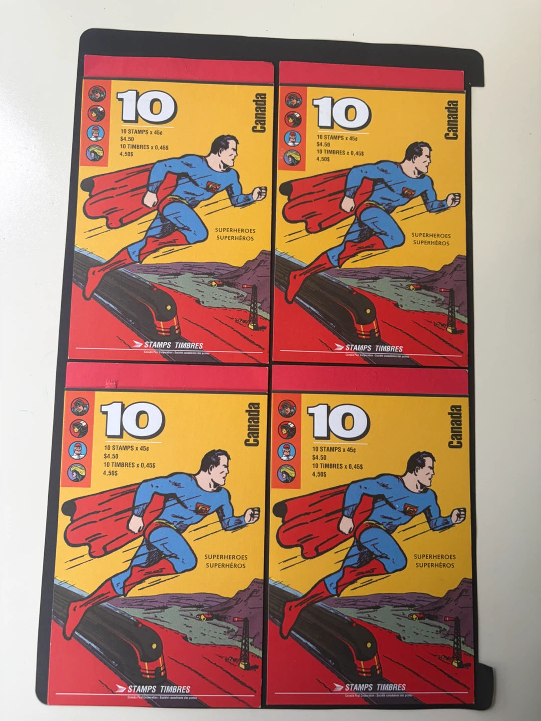 🇨🇦Superheroes Stamp Booklets (4)