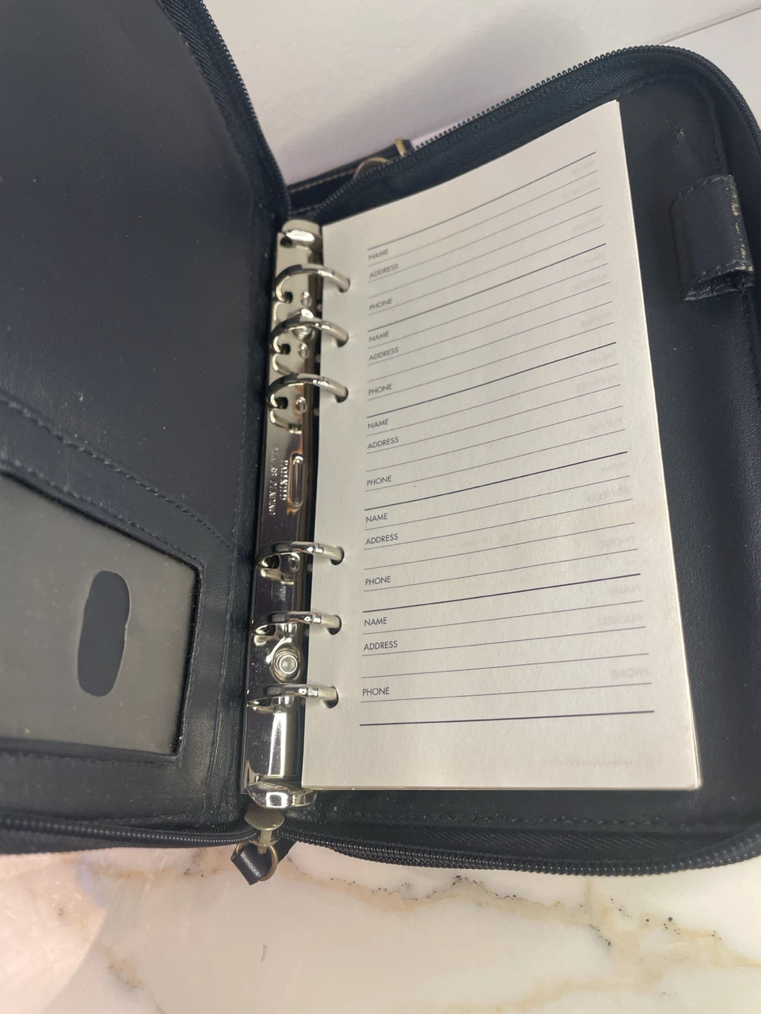 Black and Grey Patterned Wallet Organizer - photo 2