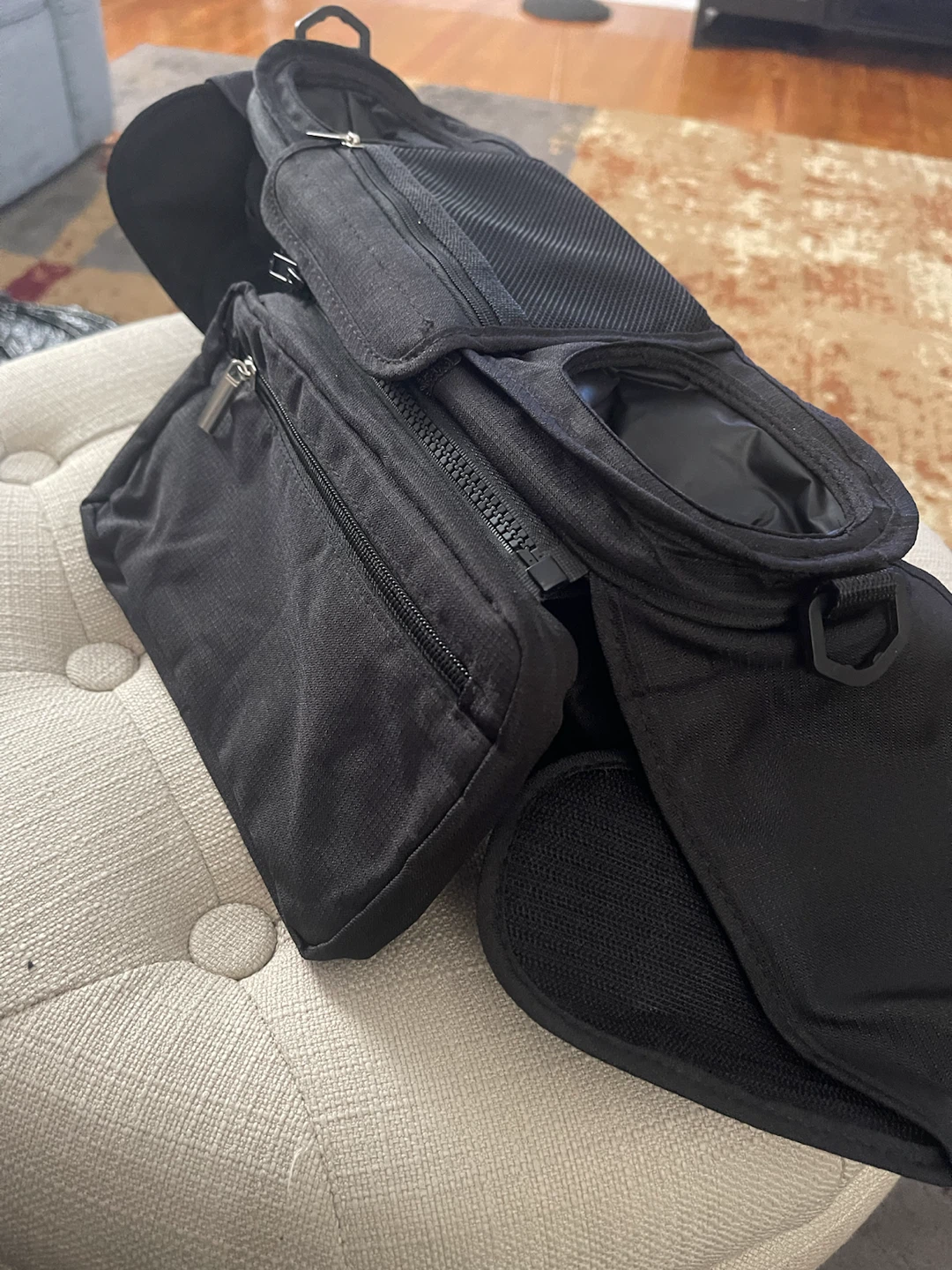 Black Stroller Organizer Bag