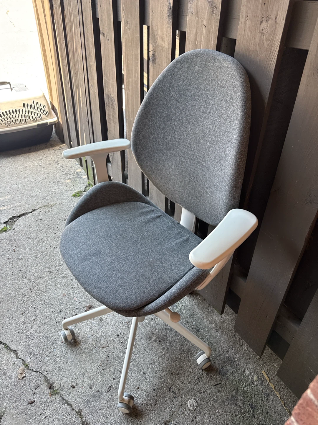 Grey Fabric Office Chair - photo 3