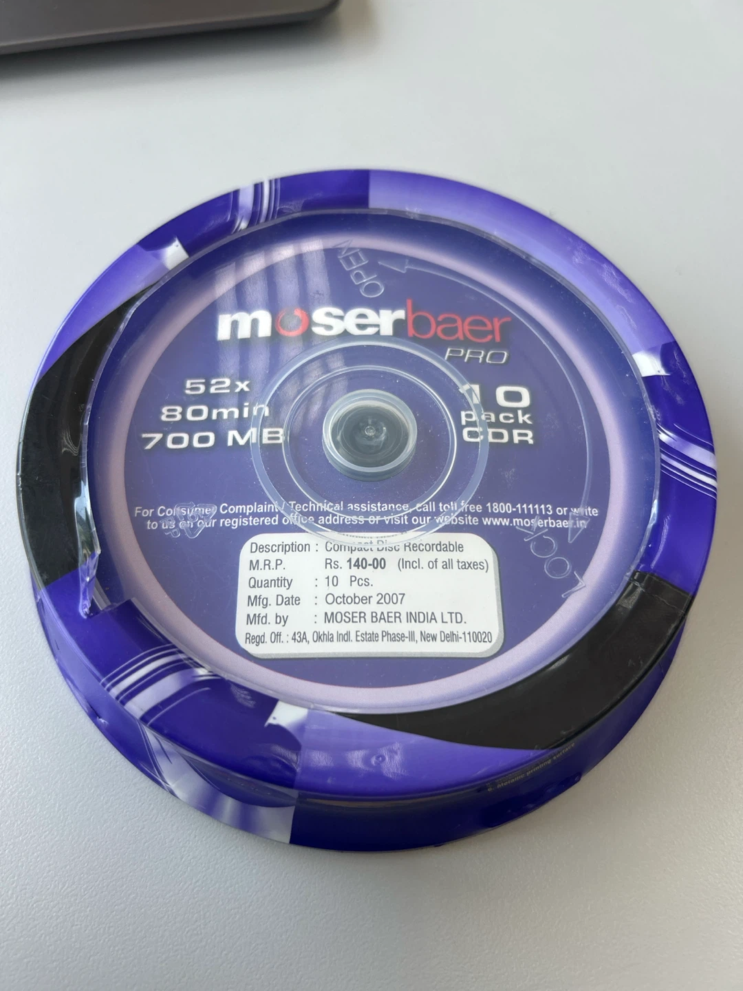 Moser Baer Pro CD-R 80/700MB 52x (10 Pack)