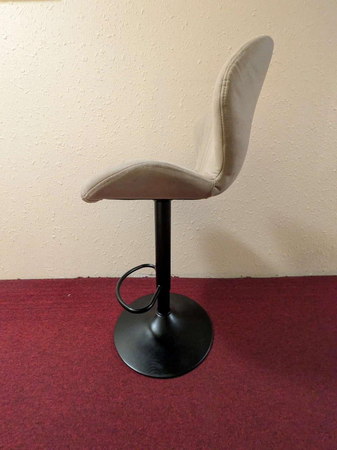 Set of 4 Bar Stools - Beige - photo 4