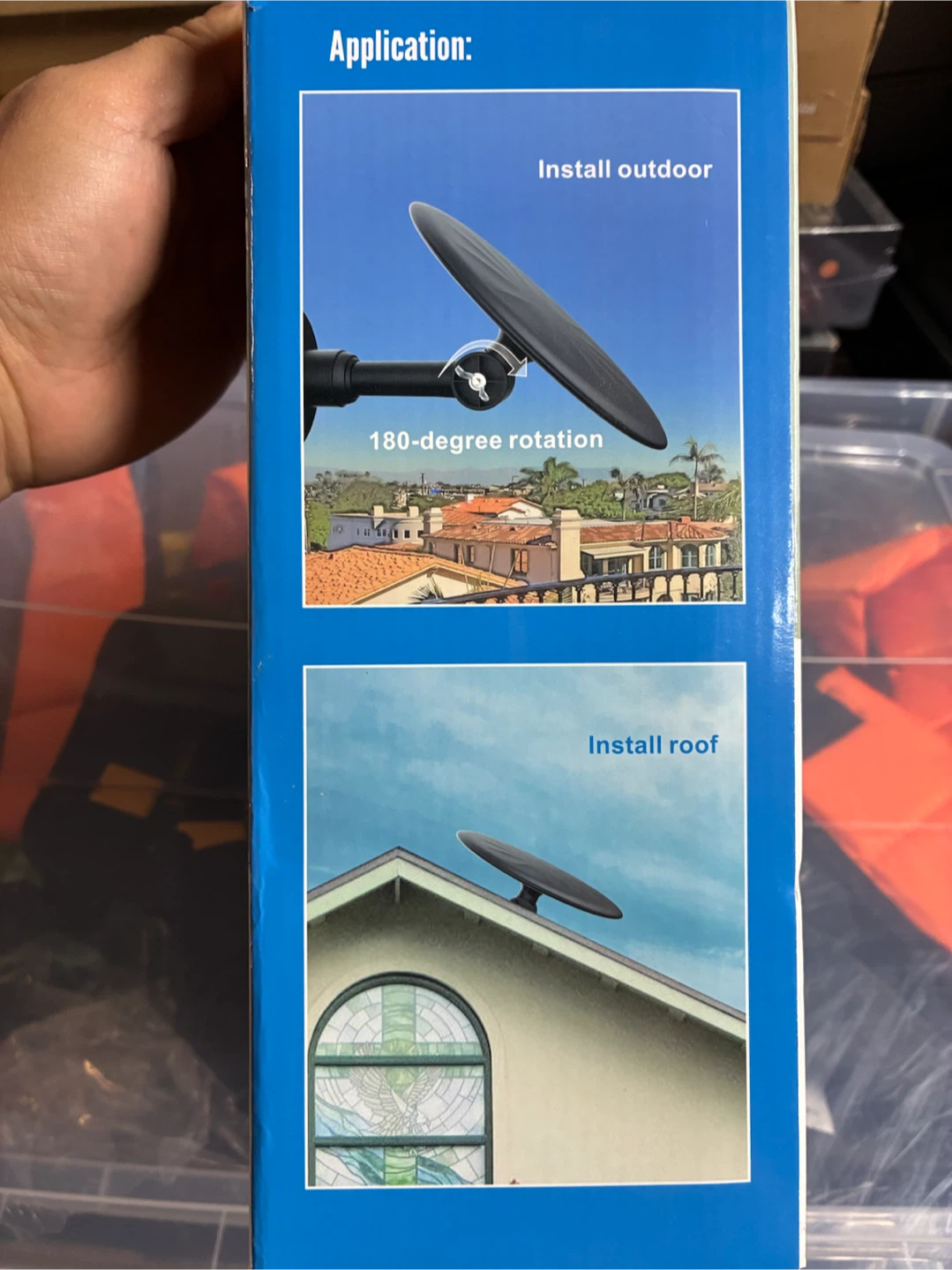 Outdoor TV Antenna - Black - Waterproof Housing - photo 2