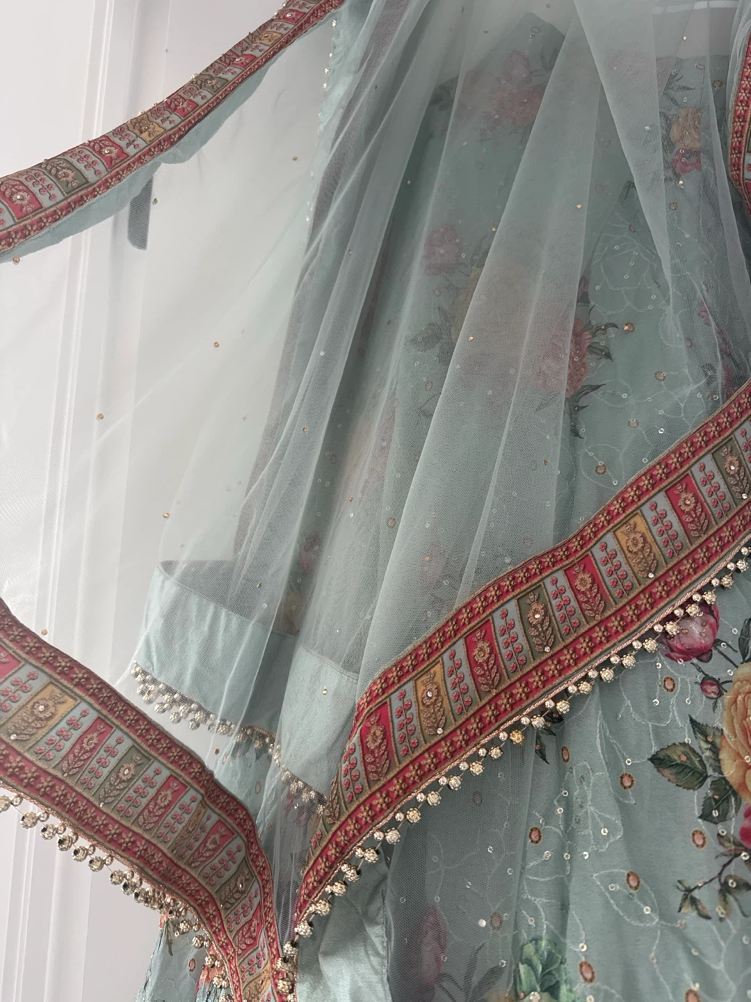 Women's Floral Lehenga Choli Dupatta Set - photo 3