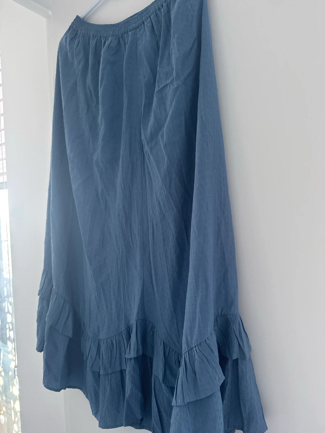 Vélez Blue Ruffled Midi Skirt - photo 2