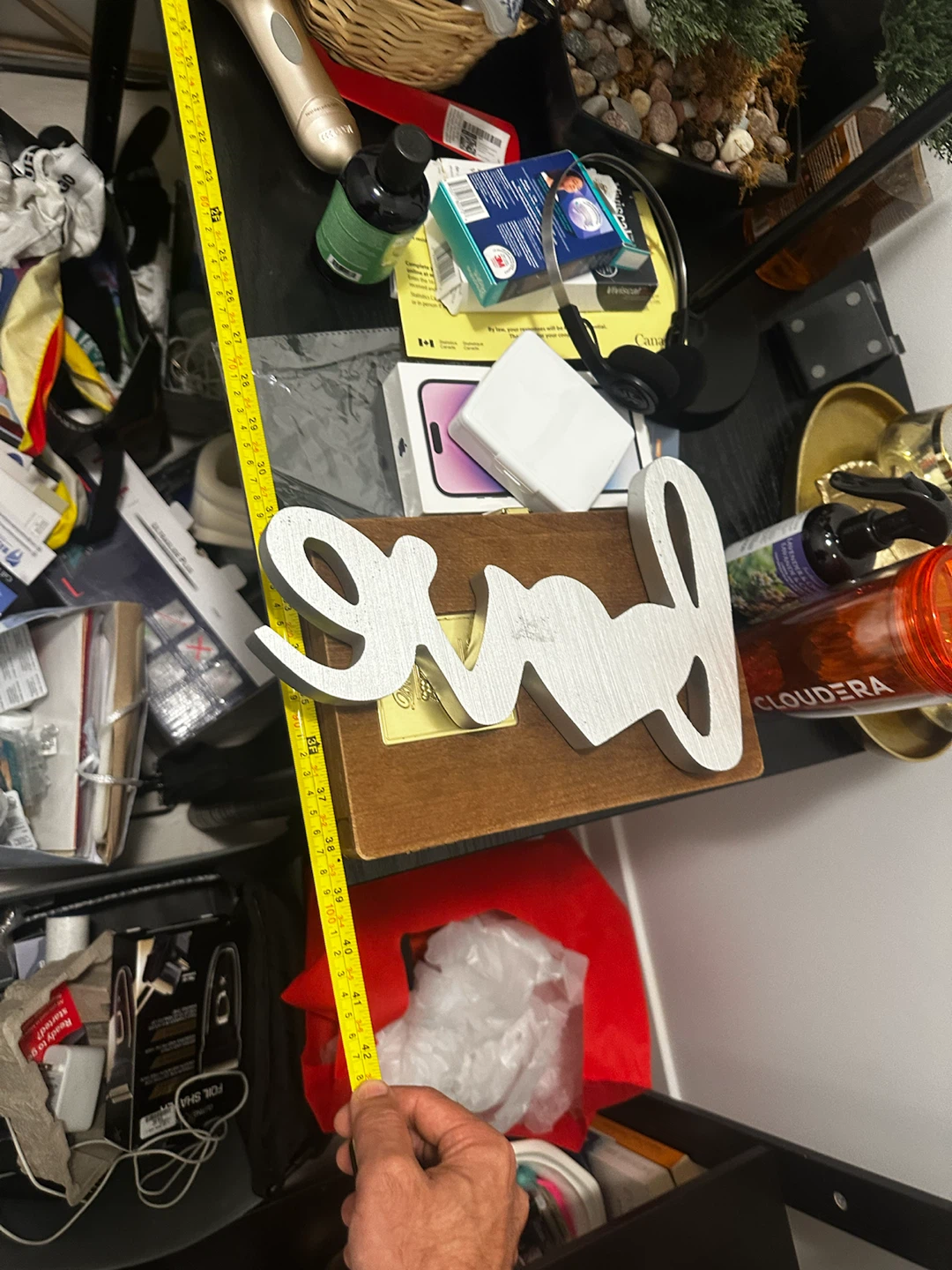 Wooden Box with "Love" Sign