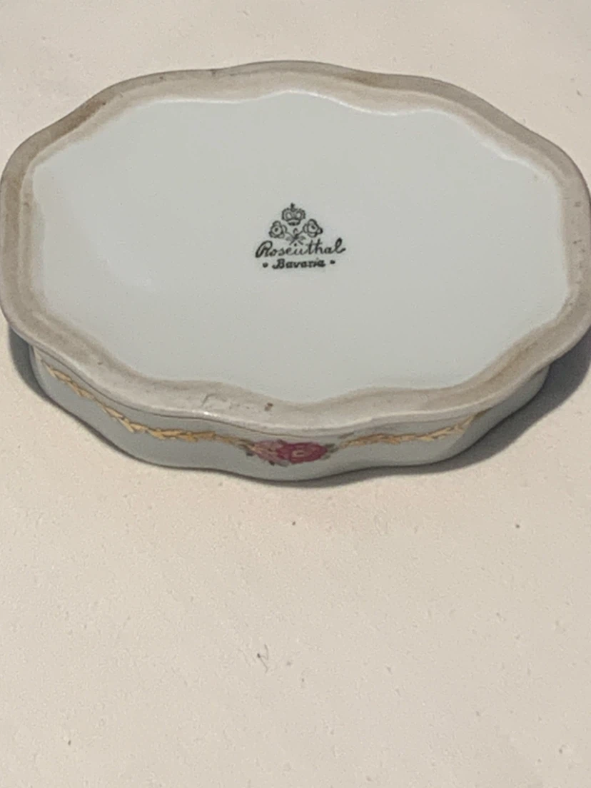 Rosenthal Bavaria Porcelain Trinket Box - Floral Design - photo 3