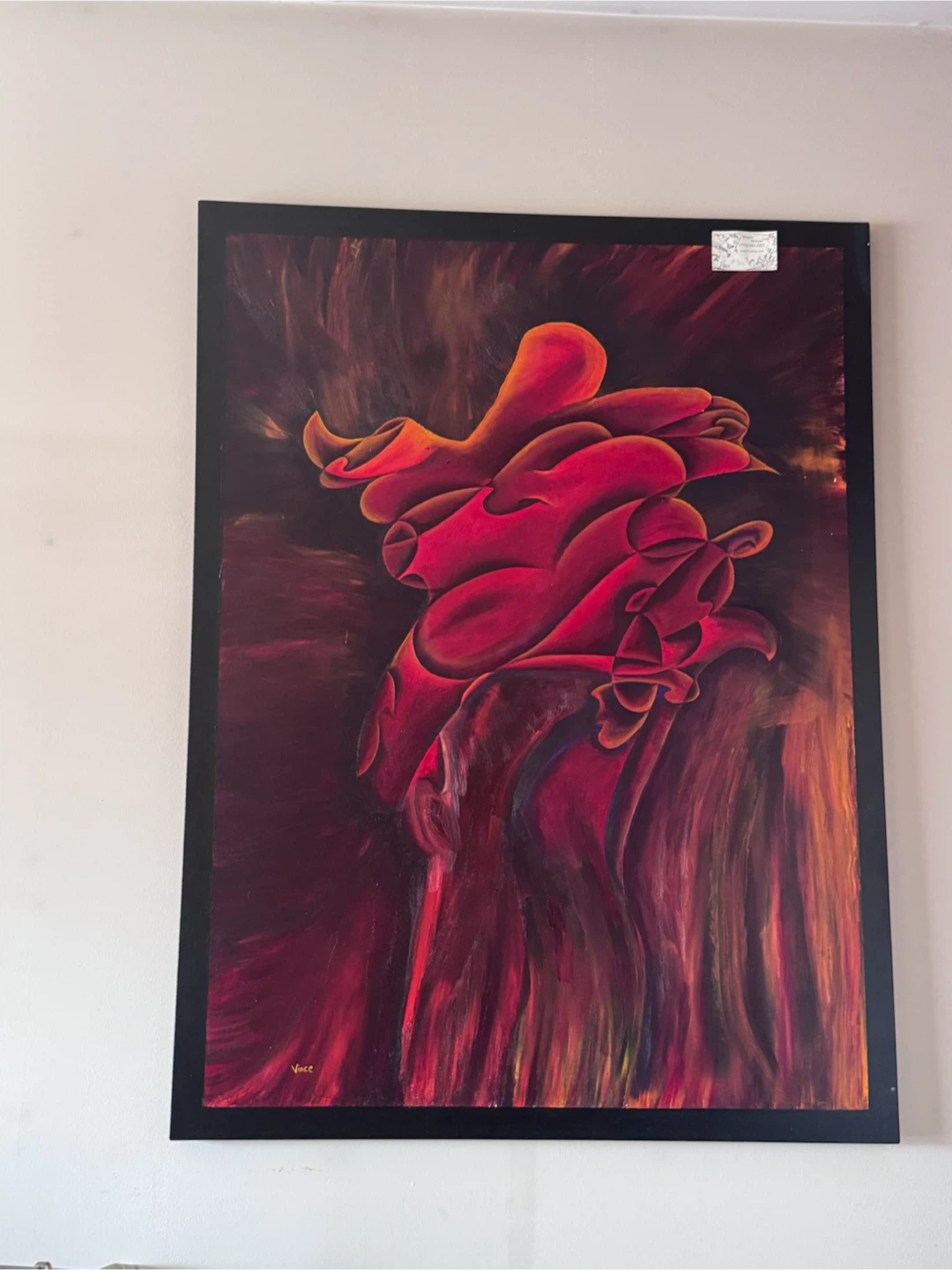 Abstract Red Painting