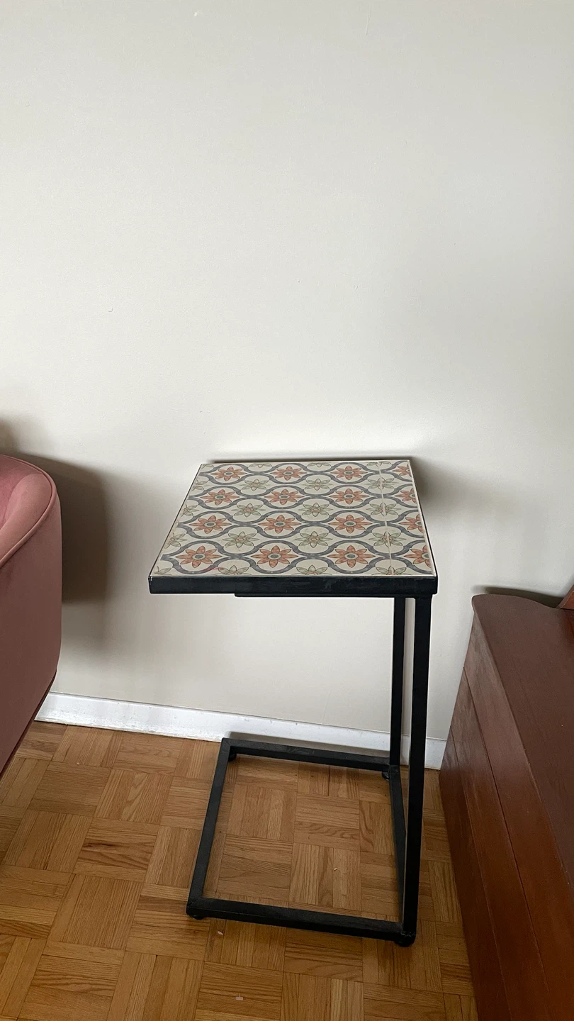 Side Table with Decorative Tile Top - photo 5