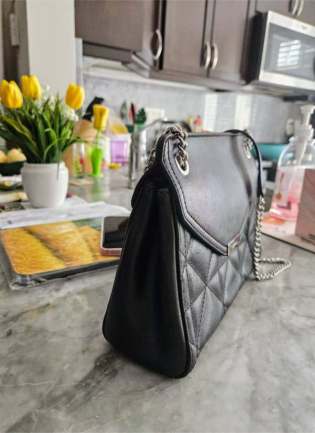 Nine West Black Quilted Shoulder Bag - NEED TO SELL EVERYTHING - photo 2