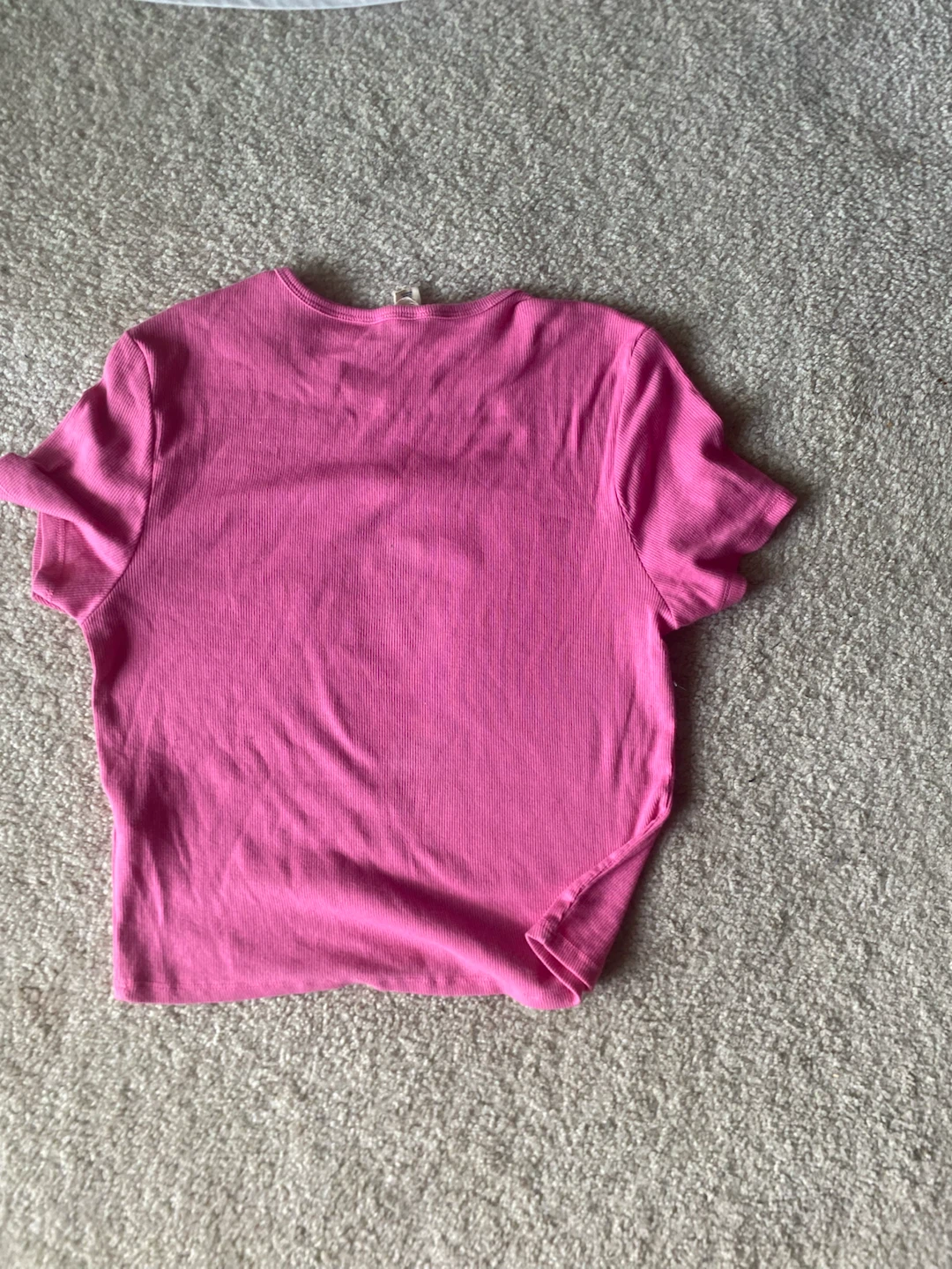 Pink cropped t shirt - photo 2