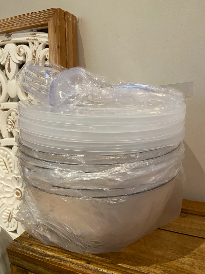 New Outdoor Plastic Salad Serving Bowles with Lids - photo 5